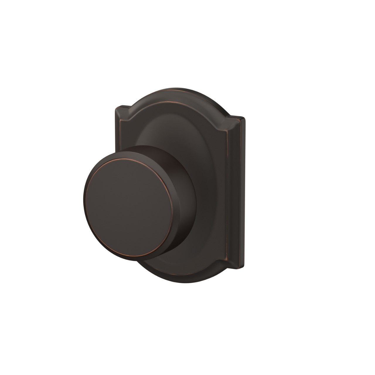 Custom Swanson Hall-Closet and Bed-Bath Lock Knob with Camelot Trim