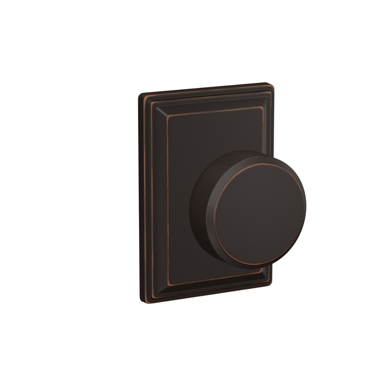 Custom Swanson Hall-Closet and Bed-Bath Lock Knob with Grandville Trim