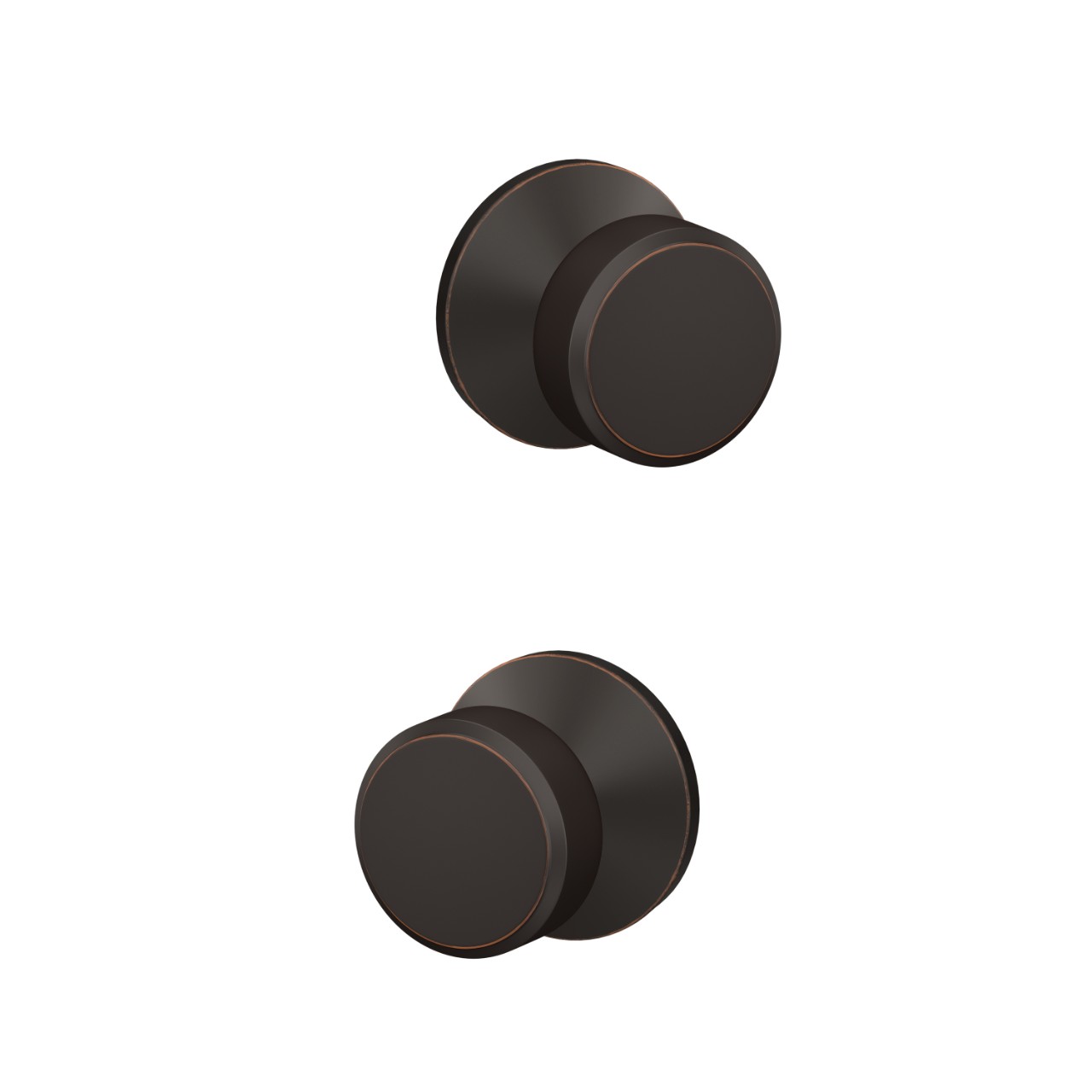 Custom Swanson Hall-Closet and Bed-Bath Lock Knob with Kinsler Trim