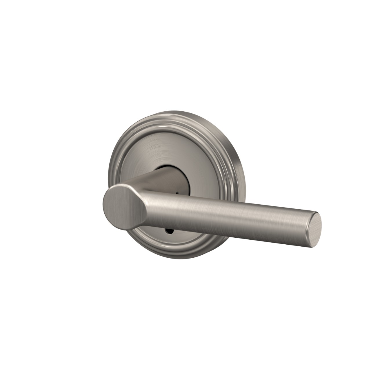 Custom Broadway Hall-Closet and Bed-Bath Lock Lever with Indy Trim