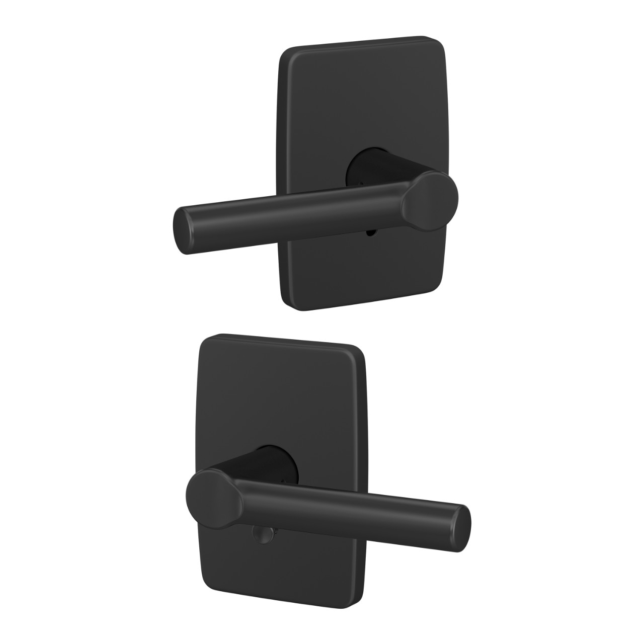 Custom Broadway Hall-Closet and Bed-Bath Lock Lever with Greene Trim