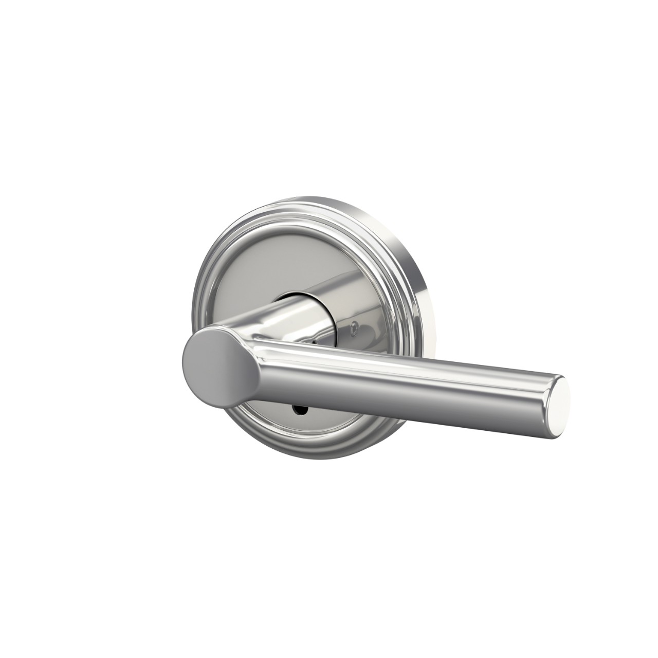 Custom Broadway Hall-Closet and Bed-Bath Lock Lever with Indy Trim