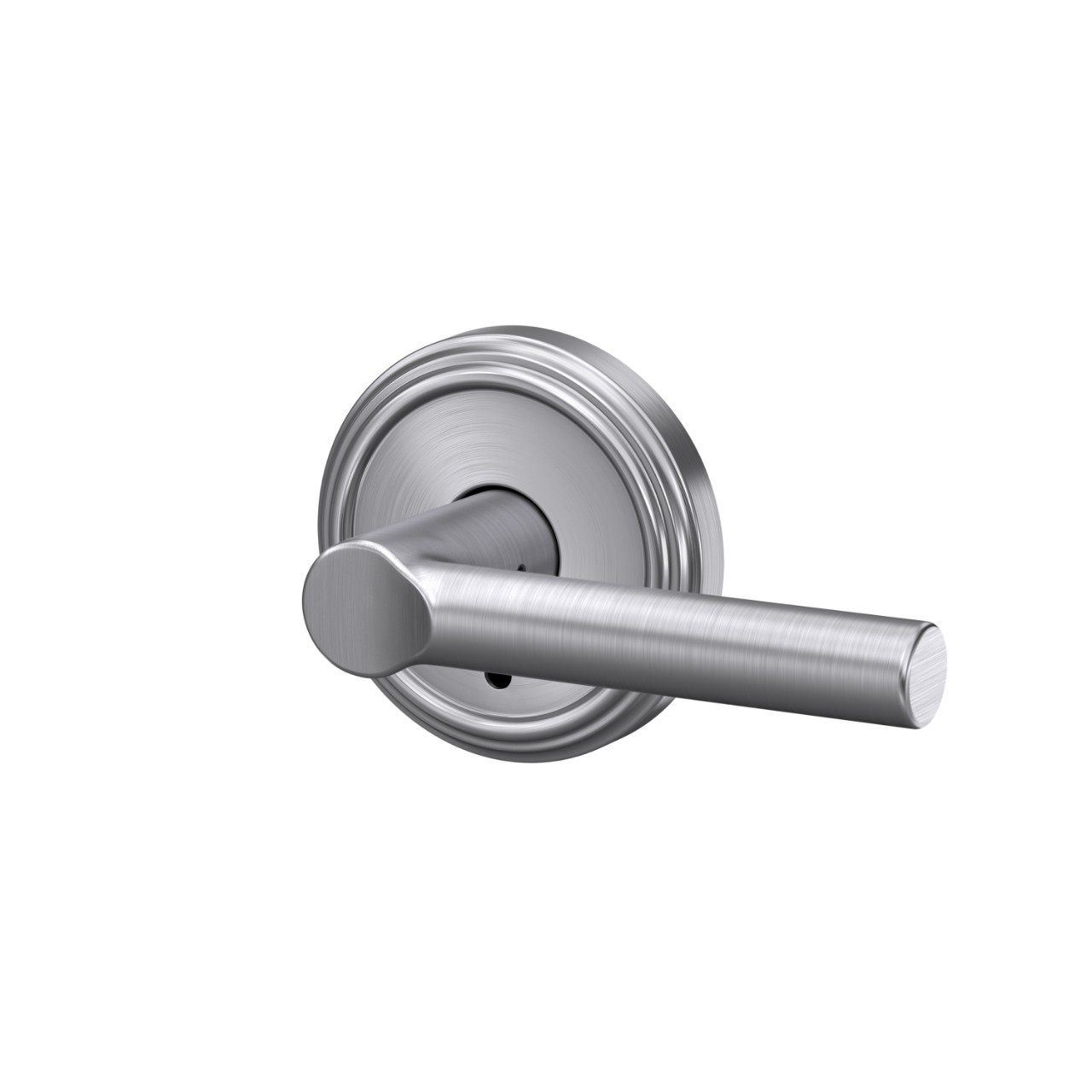 Custom Broadway Hall-Closet and Bed-Bath Lock Lever with Indy Trim