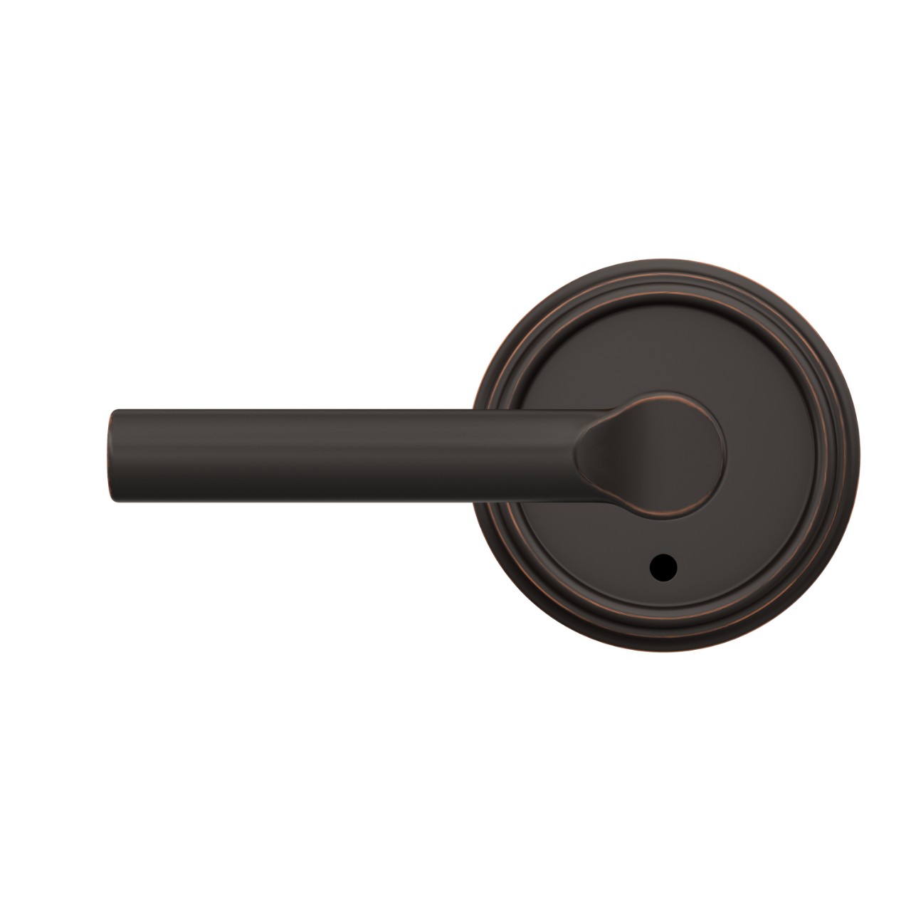 Custom Broadway Hall-Closet and Bed-Bath Lock Lever with Indy Trim