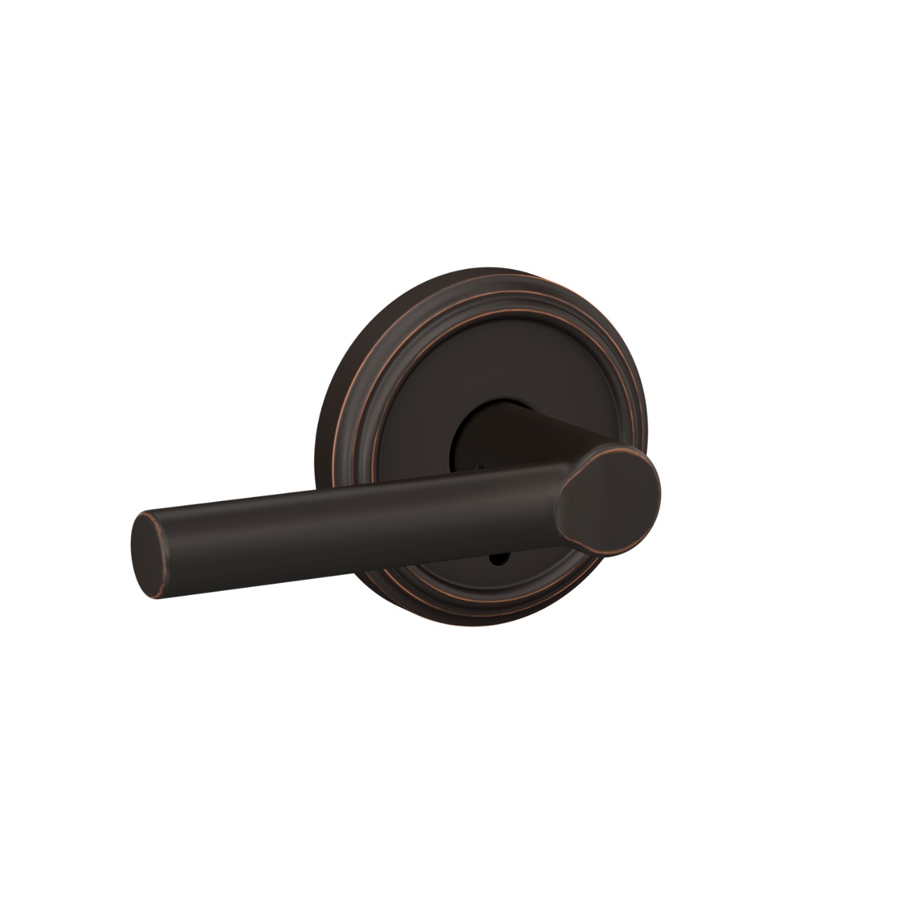 Custom Broadway Hall-Closet and Bed-Bath Lock Lever with Indy Trim