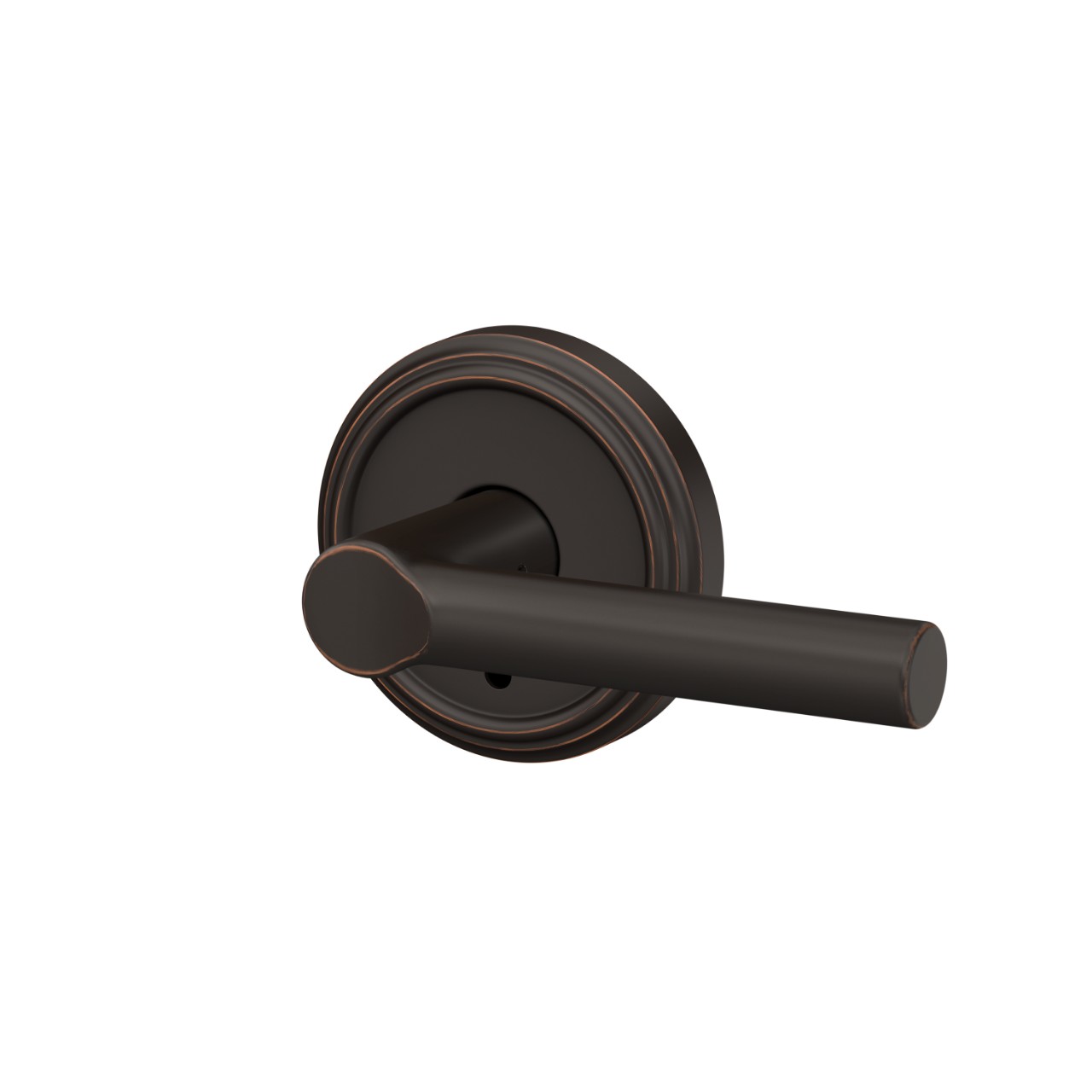 Custom Broadway Hall-Closet and Bed-Bath Lock Lever with Indy Trim
