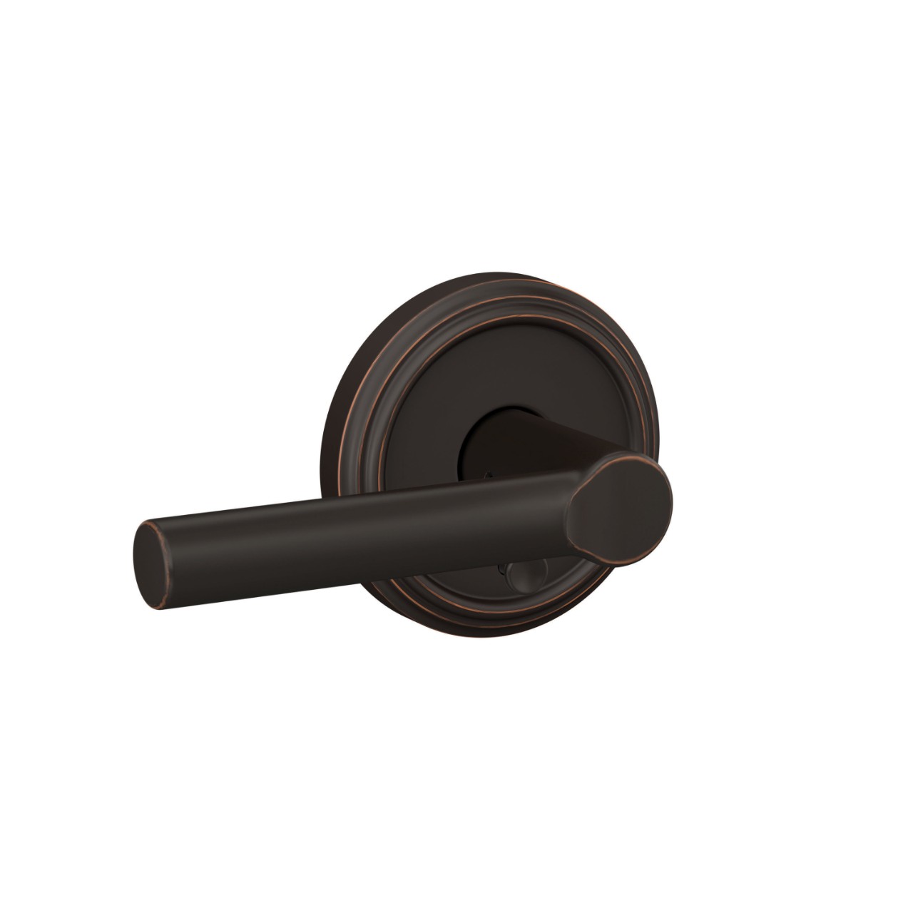 Custom Broadway Hall-Closet and Bed-Bath Lock Lever with Indy Trim