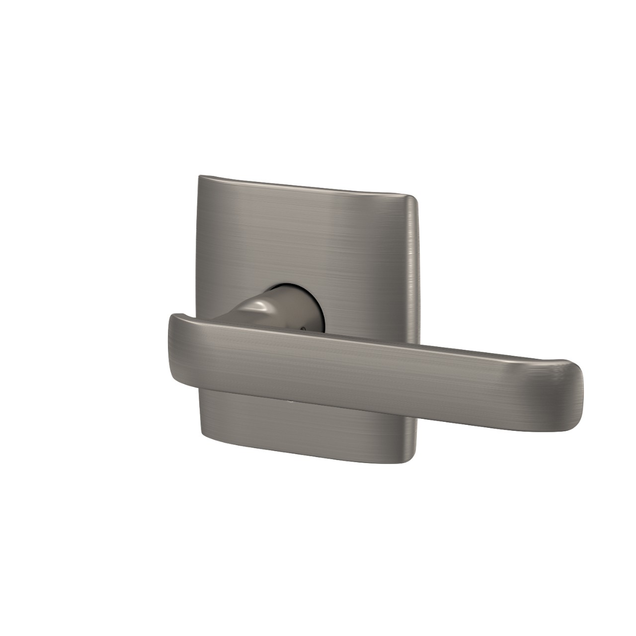 Custom Clybourn Lever with Dalton Trim Hall-Closet and Bed-Bath Lock
