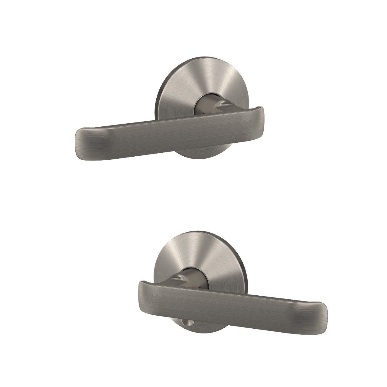 Custom Clybourn Lever with Kinsler Trim Hall-Closet and Bed-Bath Lock