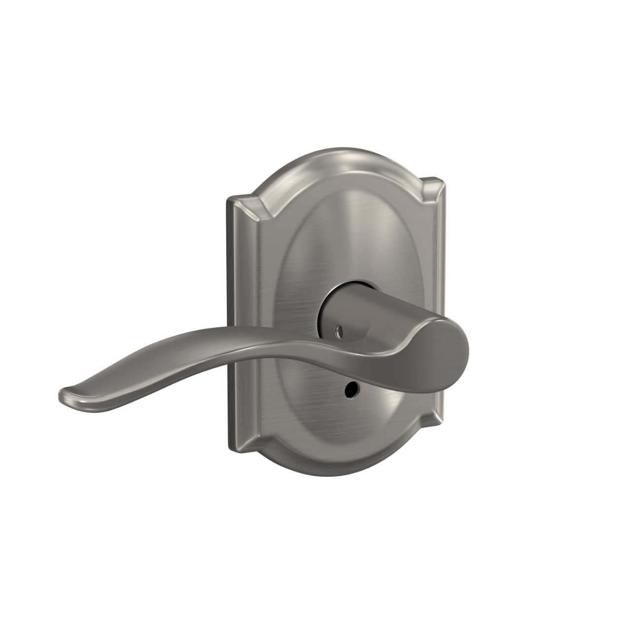 Custom Pennant Hall-Closet and Bed-Bath Lock Lever with Camelot Trim