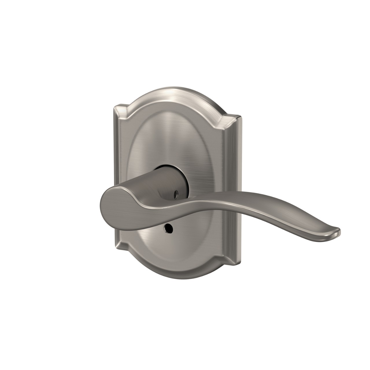 Custom Pennant Hall-Closet and Bed-Bath Lock Lever with Camelot Trim