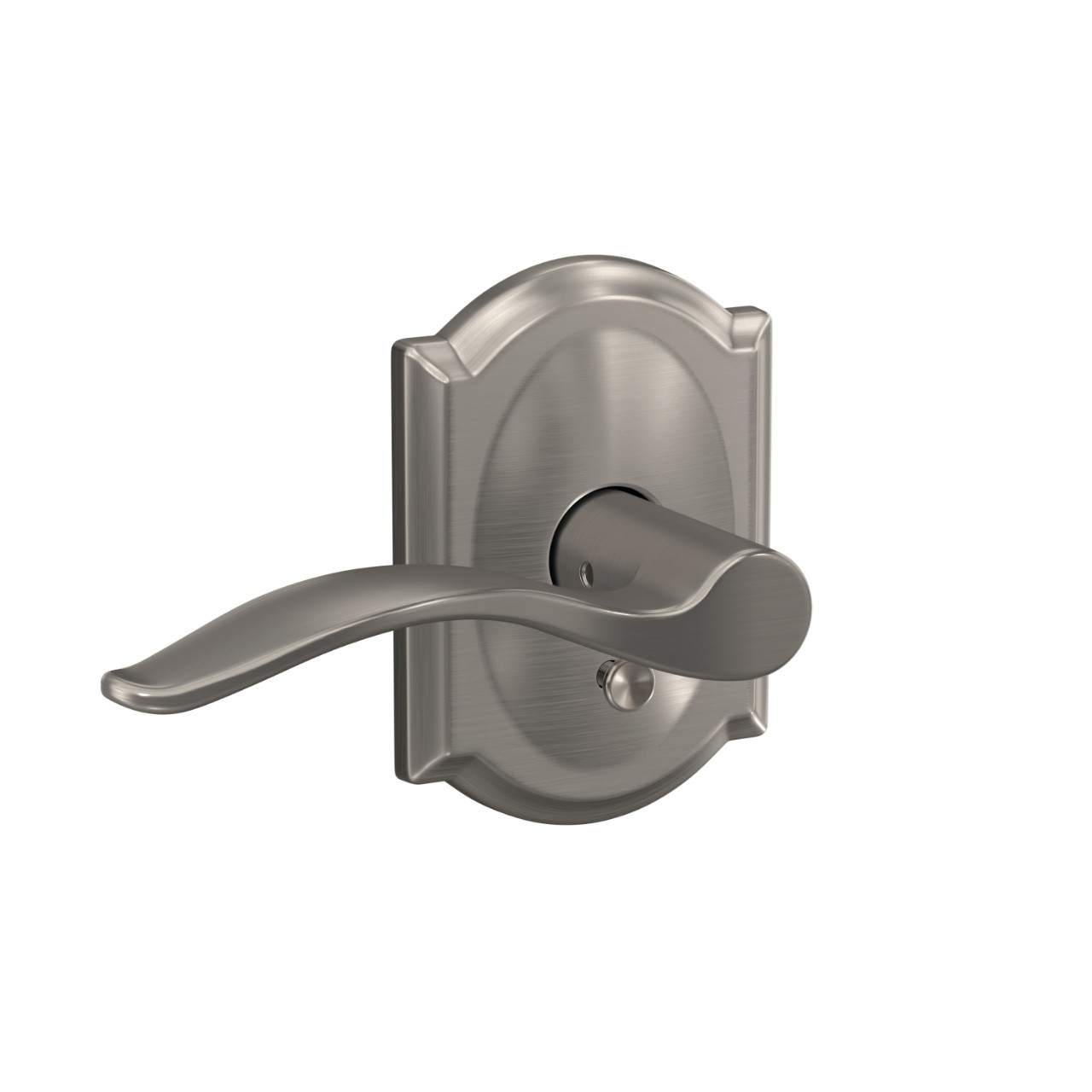 Custom Pennant Hall-Closet and Bed-Bath Lock Lever with Camelot Trim