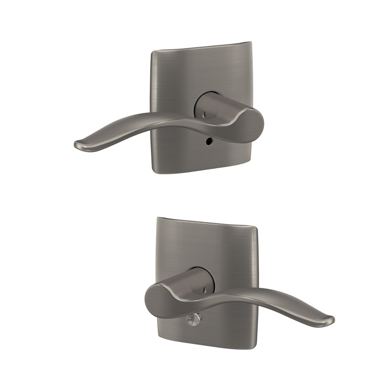 Custom Pennant Hall-Closet and Bed-Bath Lock Lever with Dalton Trim