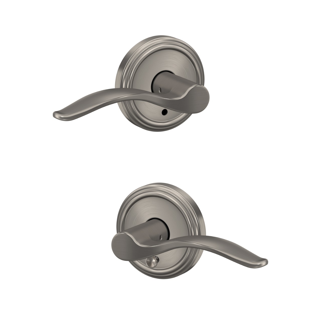 Custom Pennant Hall-Closet and Bed-Bath Lock Lever with Indy Trim