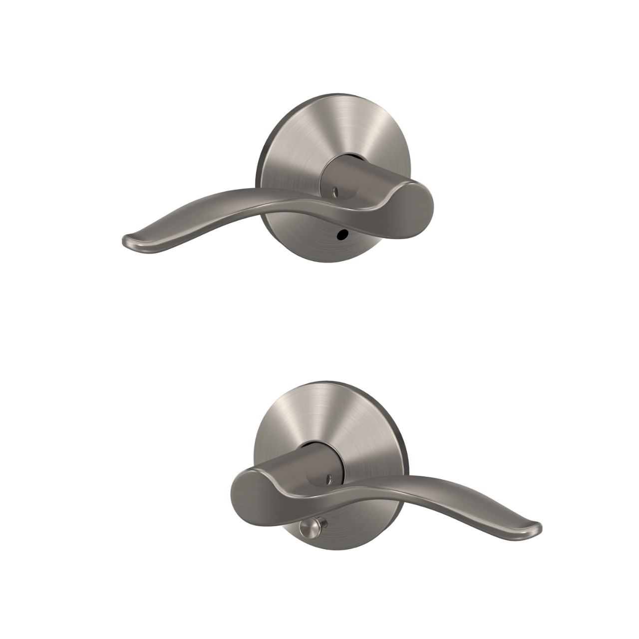 Custom Pennant Hall-Closet and Bed-Bath Lock Lever with Kinsler Trim