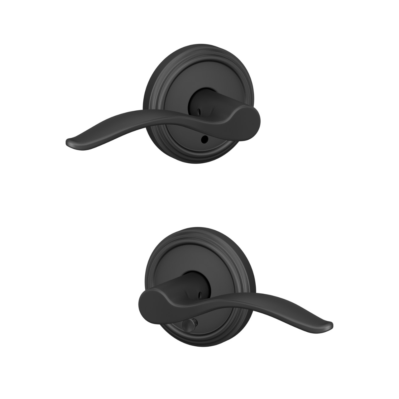 Custom Pennant Hall-Closet and Bed-Bath Lock Lever with Indy Trim
