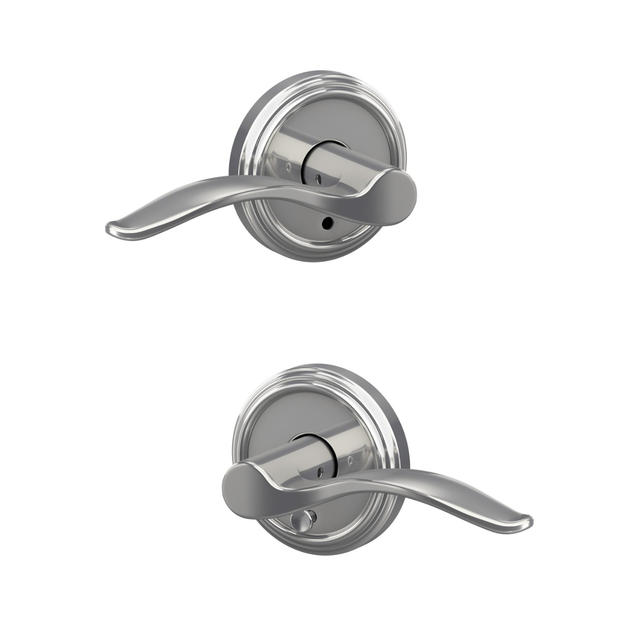 Custom Pennant Hall-Closet and Bed-Bath Lock Lever with Indy Trim