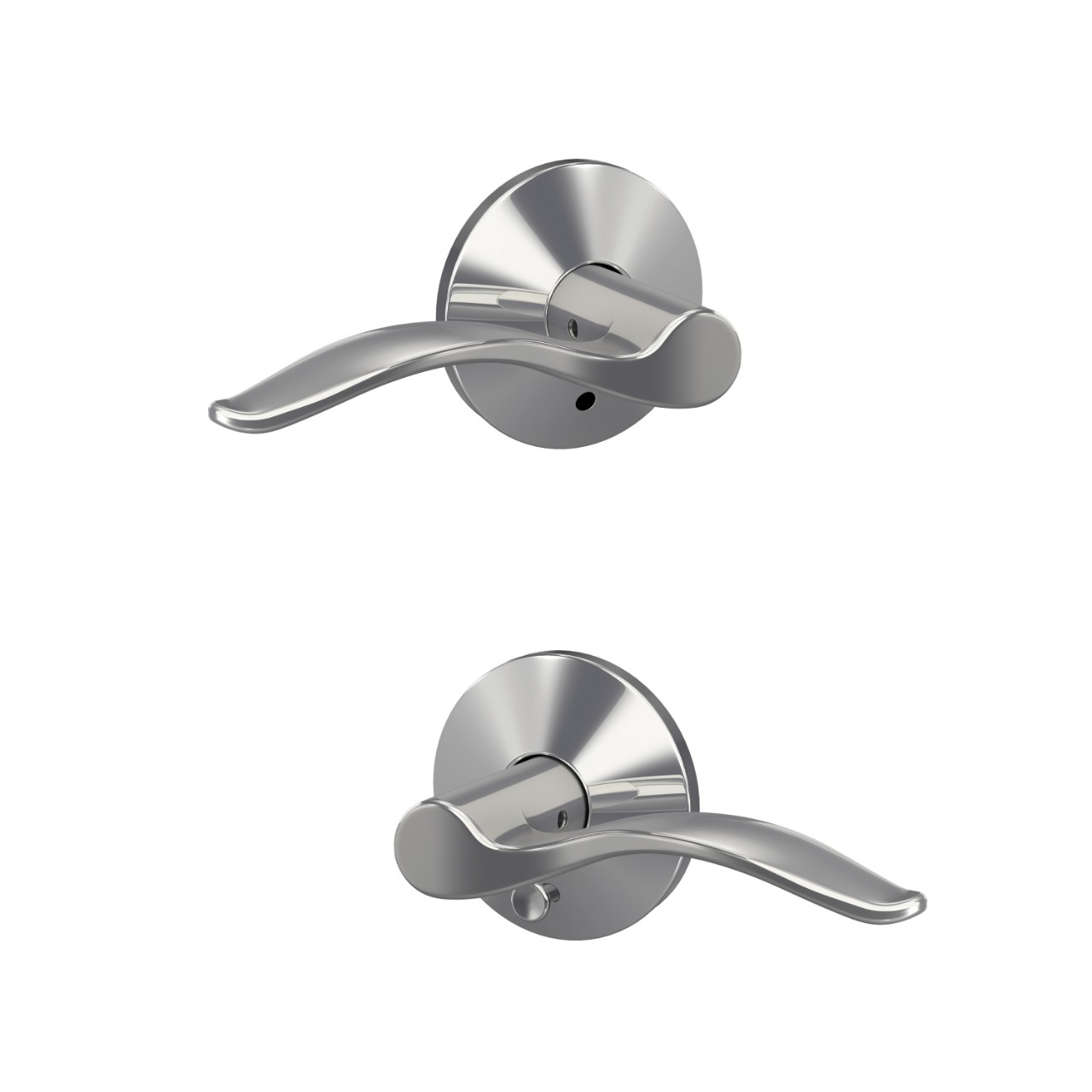 Custom Pennant Hall-Closet and Bed-Bath Lock Lever with Kinsler Trim