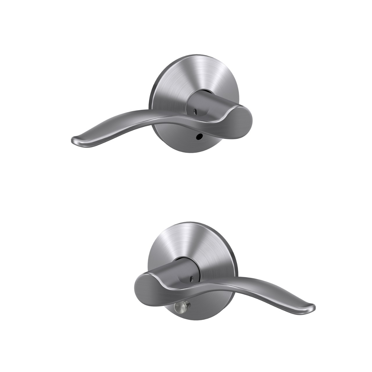 Custom Pennant Hall-Closet and Bed-Bath Lock Lever with Kinsler Trim