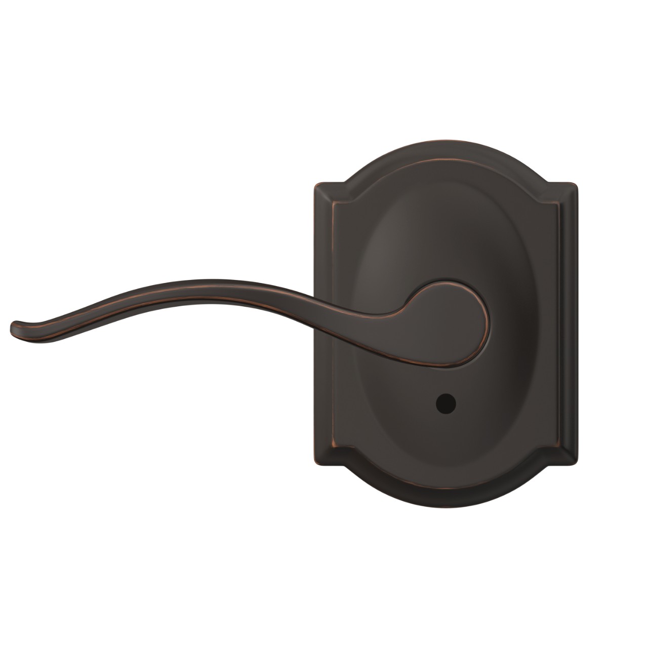 Custom Pennant Hall-Closet and Bed-Bath Lock Lever with Camelot Trim