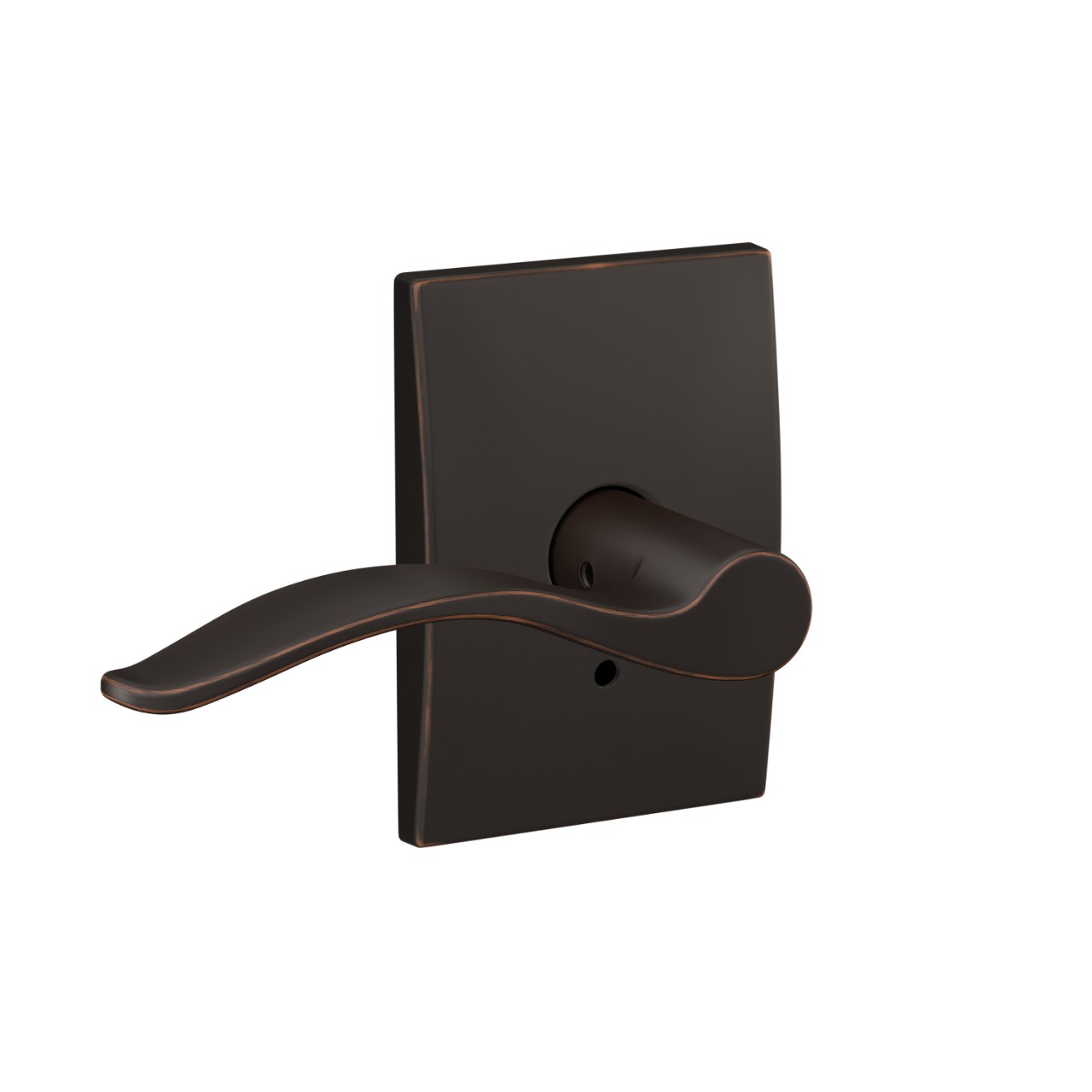 Custom Pennant Hall-Closet and Bed-Bath Lock Lever with Century Trim
