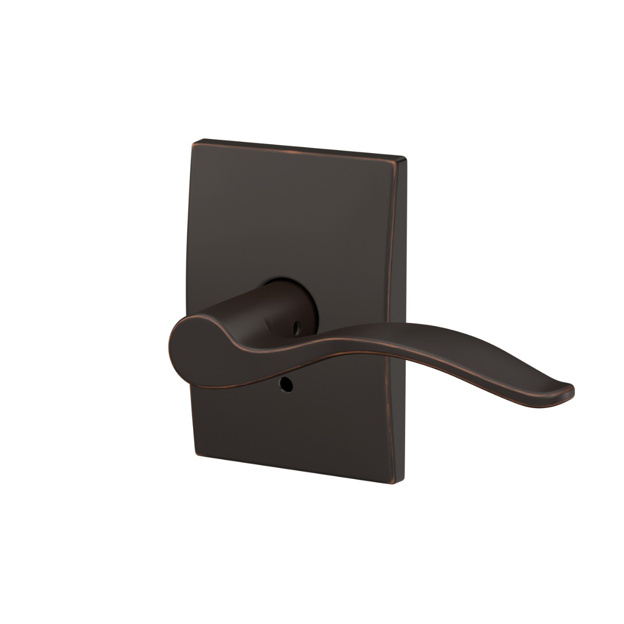 Custom Pennant Hall-Closet and Bed-Bath Lock Lever with Century Trim