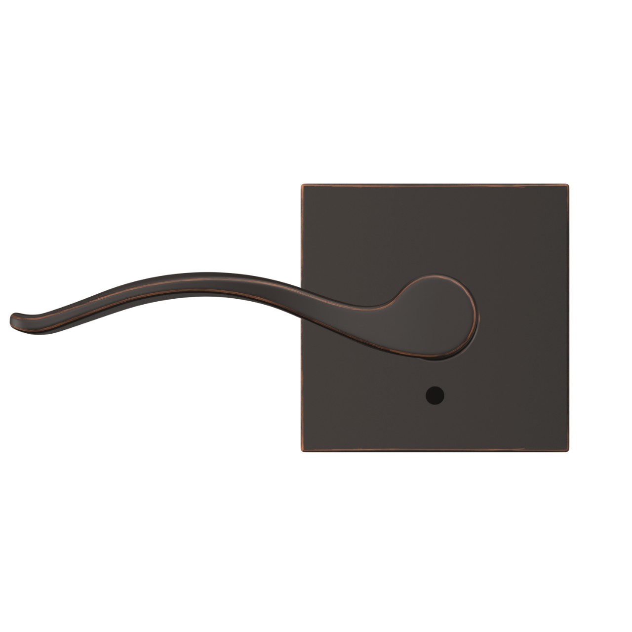 Custom Pennant Hall-Closet and Bed-Bath Lock Lever with Collins Trim
