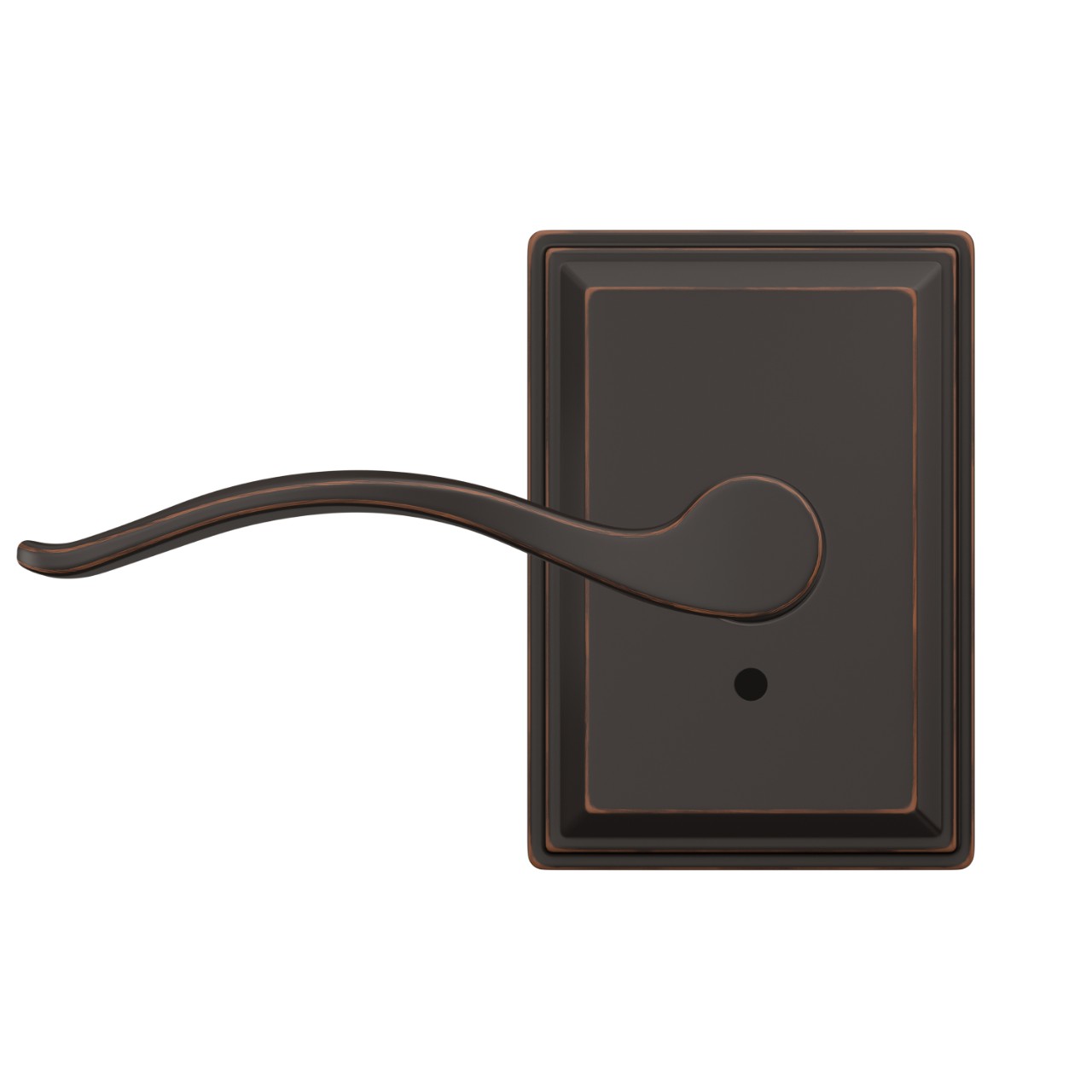 Custom Pennant Hall-Closet and Bed-Bath Lock Lever with Grandville Trim