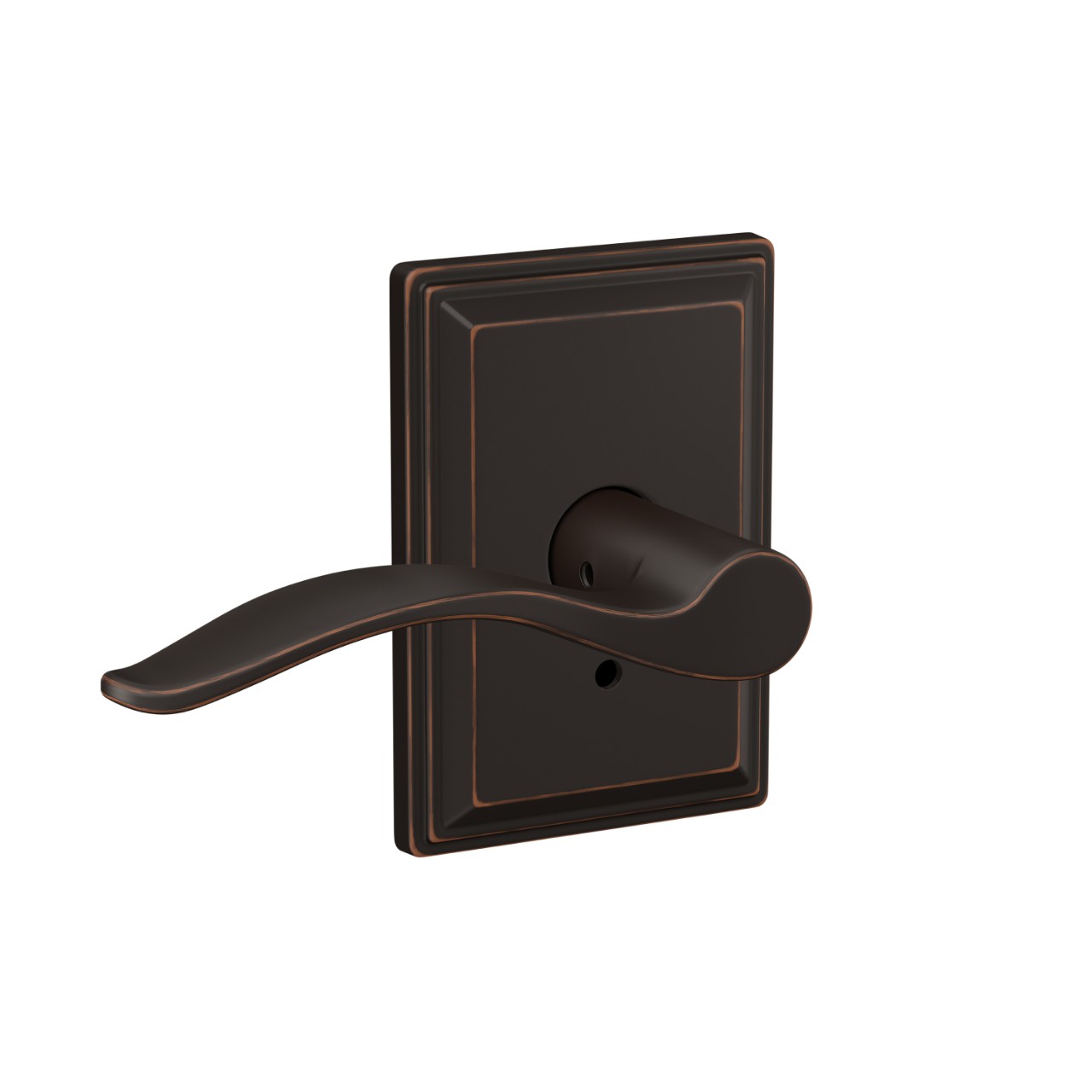 Custom Pennant Hall-Closet and Bed-Bath Lock Lever with Grandville Trim