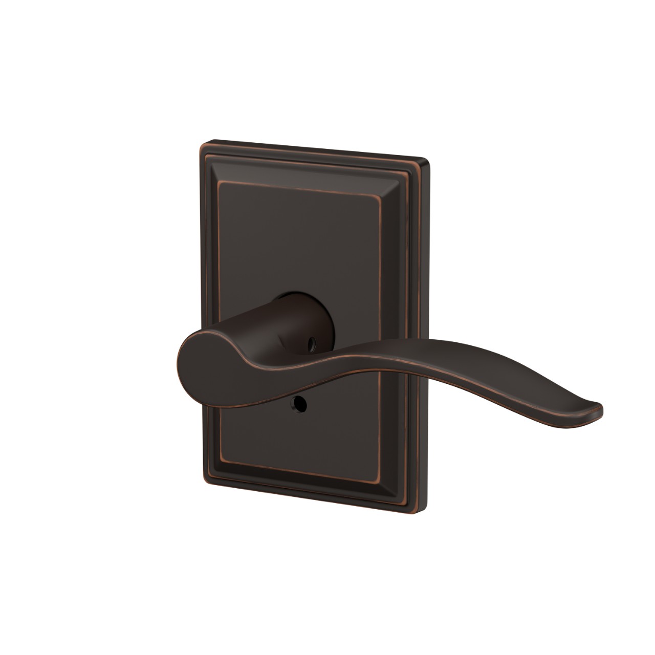 Custom Pennant Hall-Closet and Bed-Bath Lock Lever with Grandville Trim