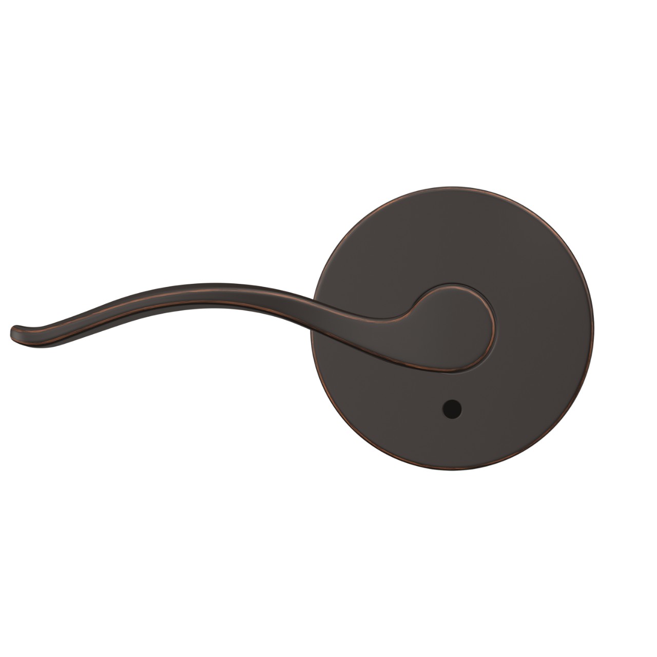 Custom Pennant Hall-Closet and Bed-Bath Lock Lever with Howe Trim