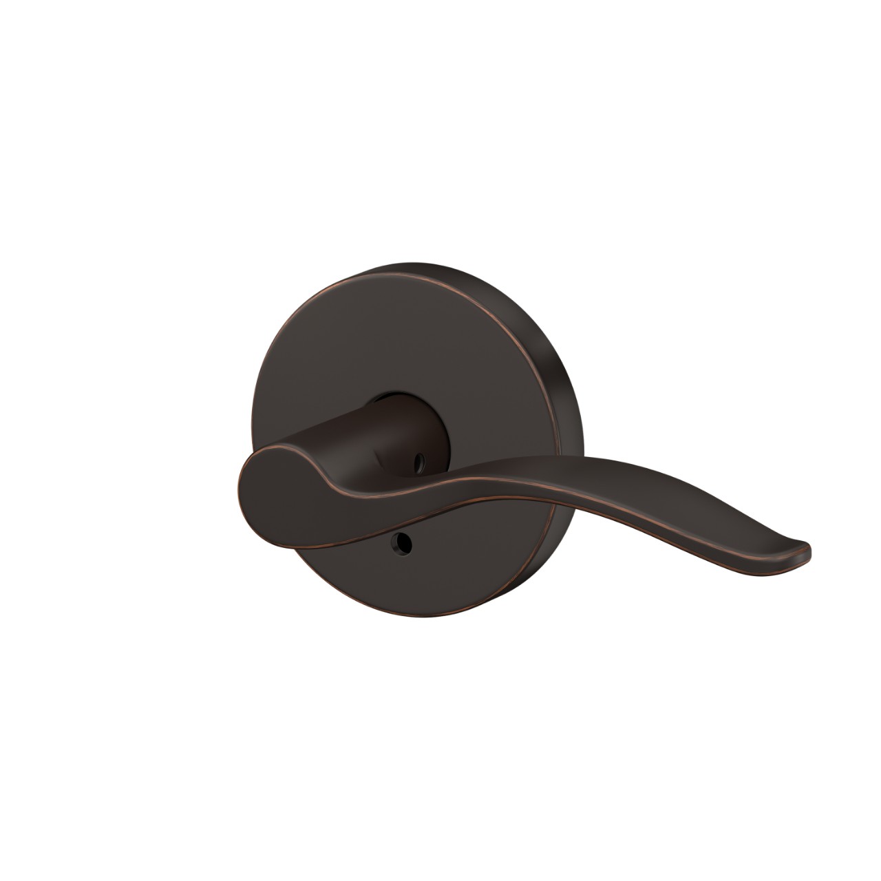 Custom Pennant Hall-Closet and Bed-Bath Lock Lever with Howe Trim