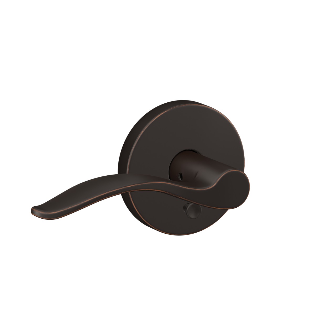 Custom Pennant Hall-Closet and Bed-Bath Lock Lever with Howe Trim