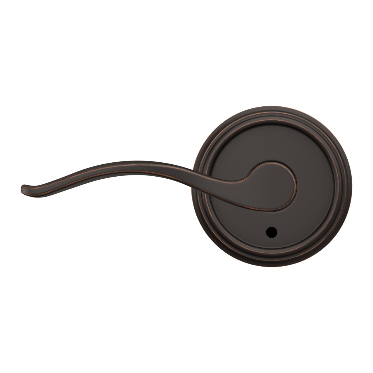 Custom Pennant Hall-Closet and Bed-Bath Lock Lever with Indy Trim