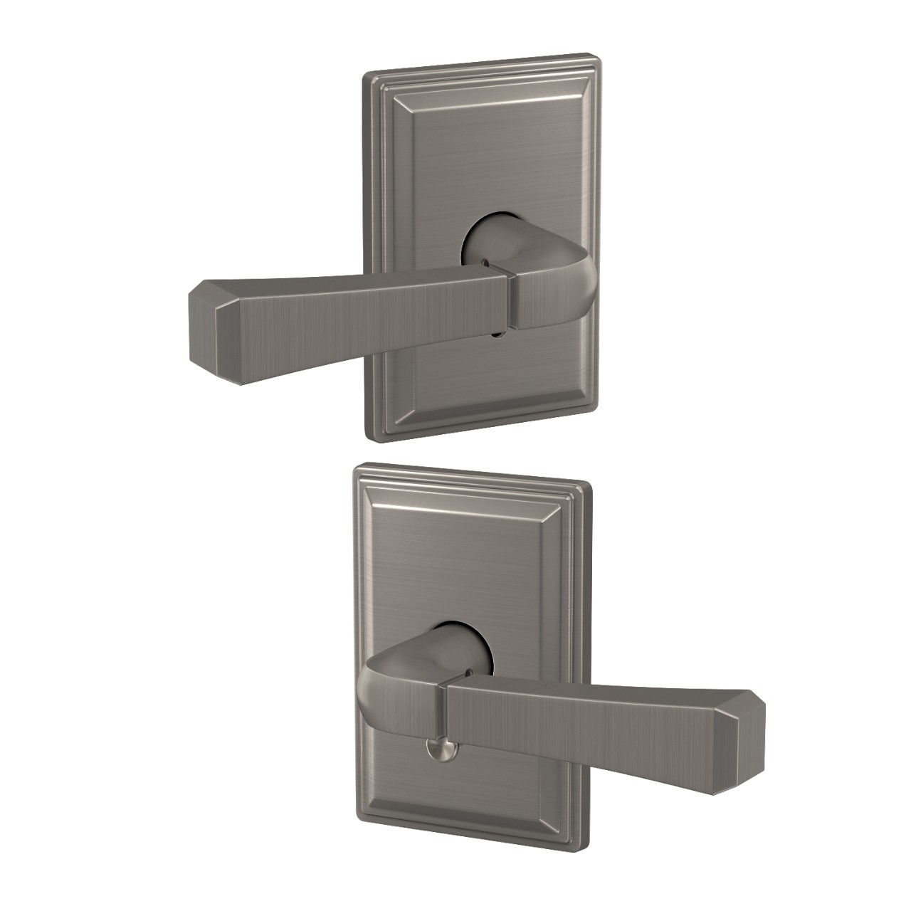 Custom Rivington Lever with Grandville Trim Hall-Closet and Bed-Bath Lock