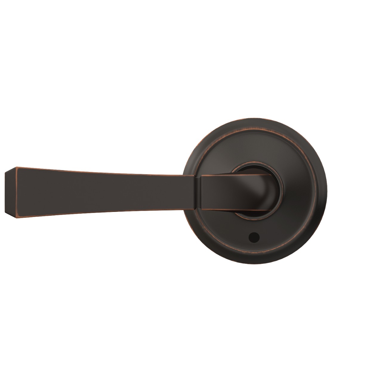 Custom Rivington Lever with Alden Trim Hall-Closet and Bed-Bath Lock