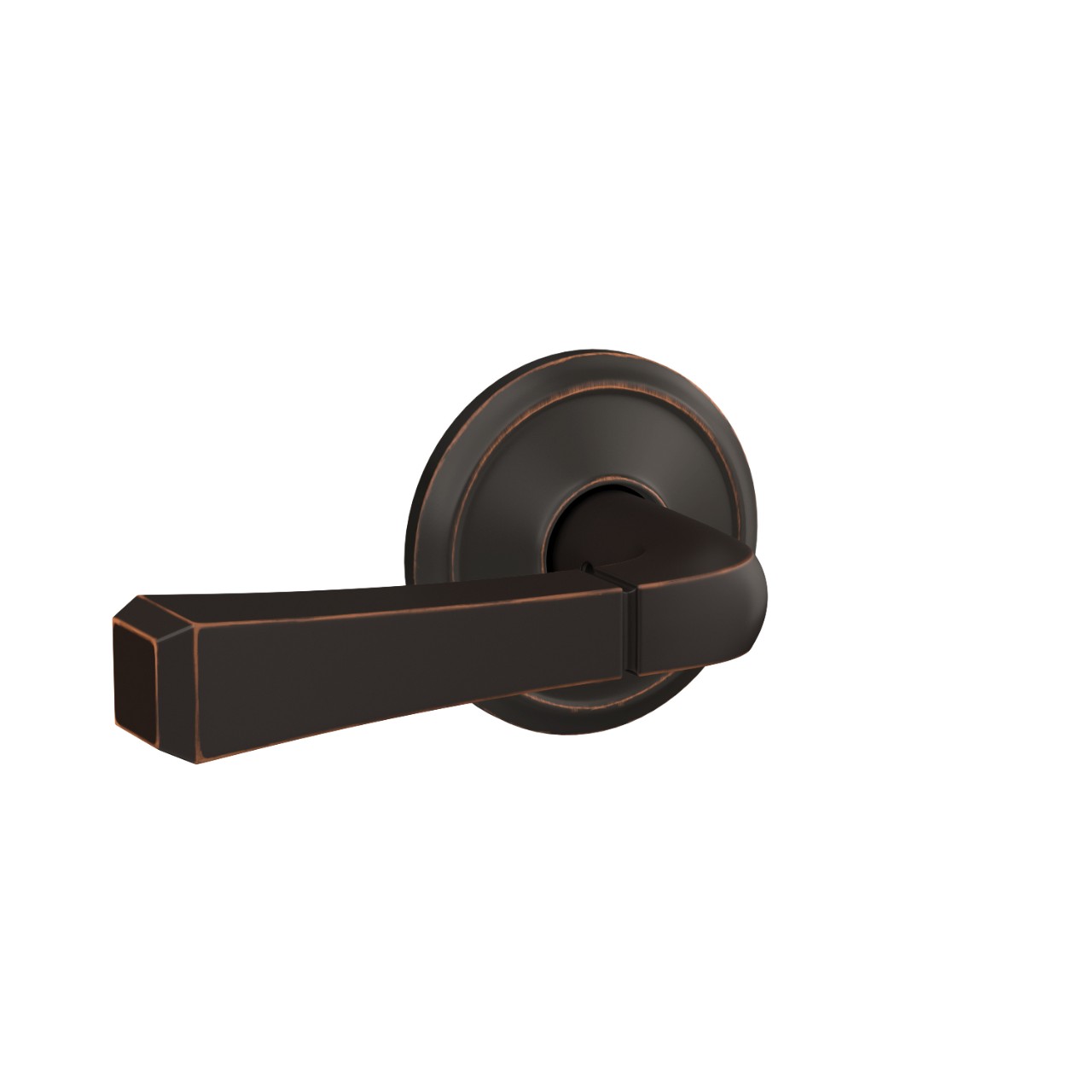 Custom Rivington Lever with Alden Trim Hall-Closet and Bed-Bath Lock