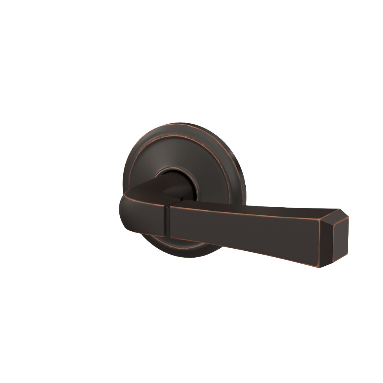 Custom Rivington Lever with Alden Trim Hall-Closet and Bed-Bath Lock