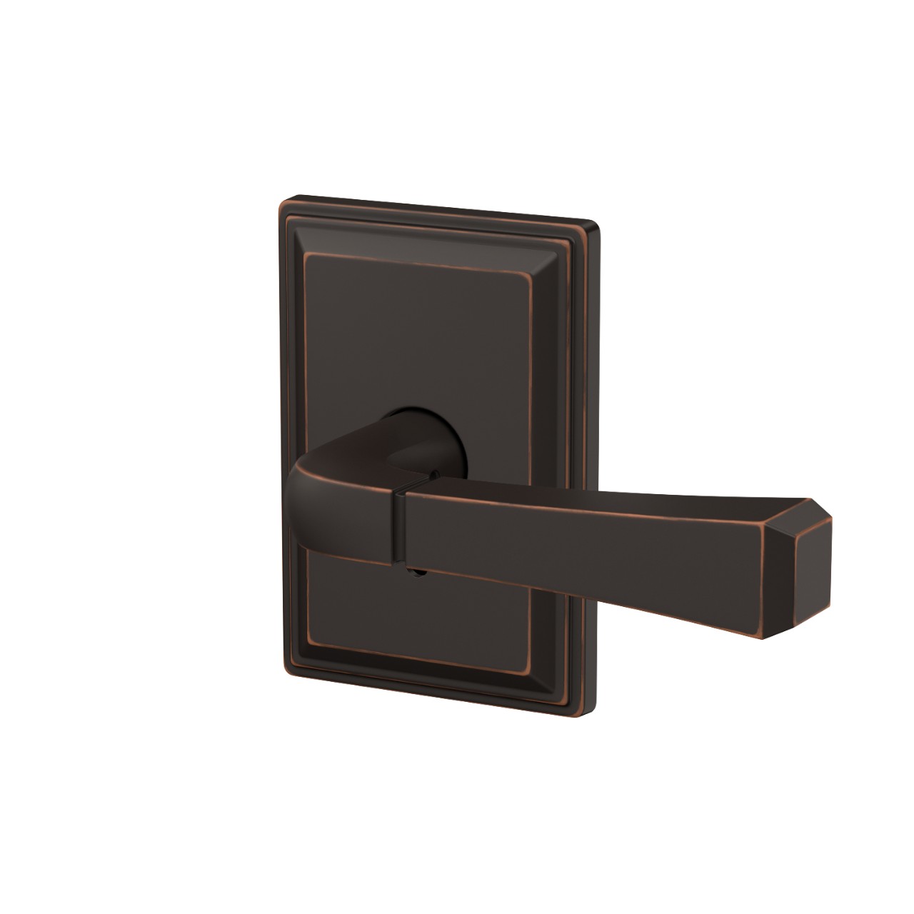 Custom Rivington Lever with Grandville Trim Hall-Closet and Bed-Bath Lock