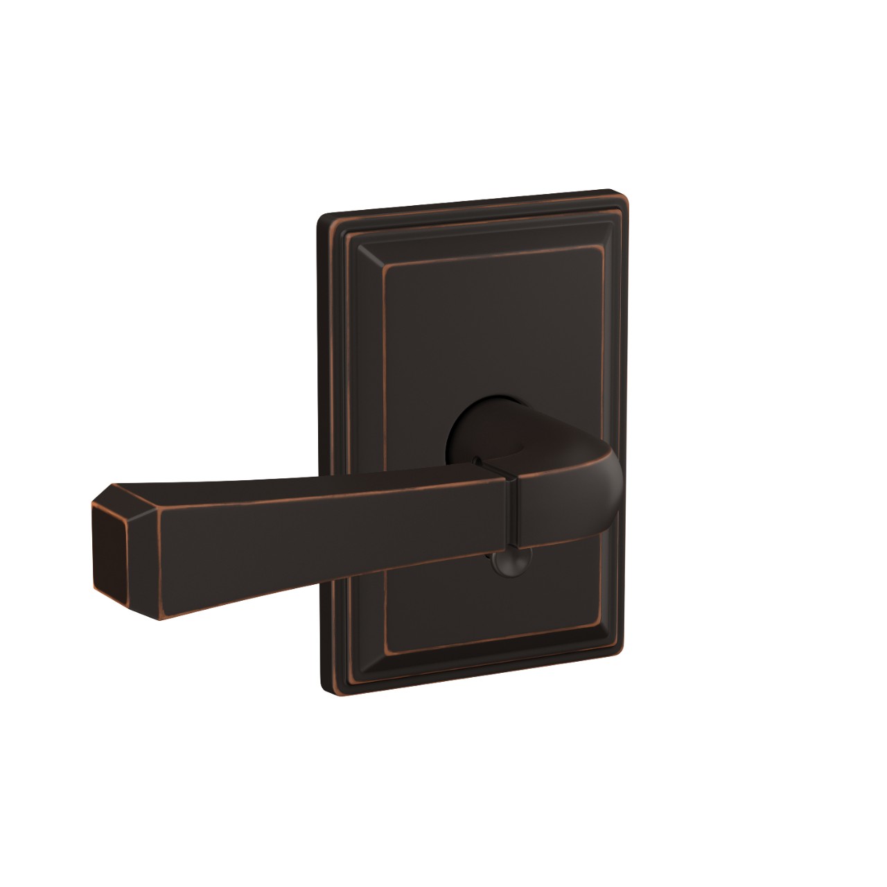 Custom Rivington Lever with Grandville Trim Hall-Closet and Bed-Bath Lock