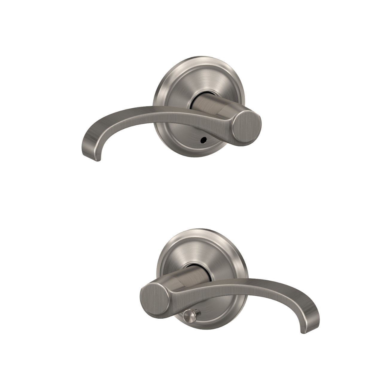 Custom Whitney Lever Combined Interior Hall-Closet and Bed-Bath Lock