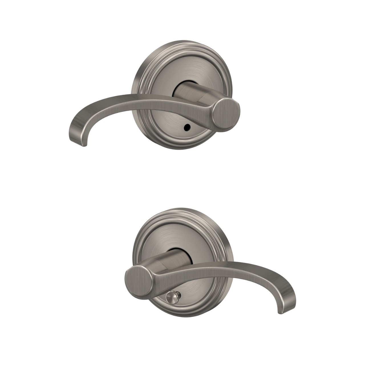 Custom Whitney Hall-Closet and Bed-Bath Lock Lever with Indy Trim