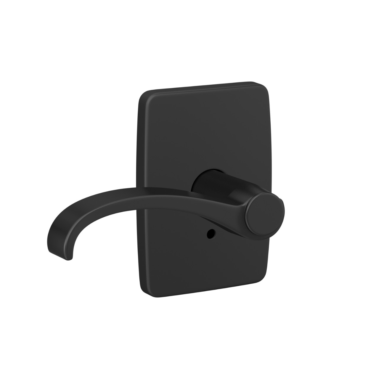 Custom Whitney Hall-Closet and Bed-Bath Lock Lever with Greene Trim