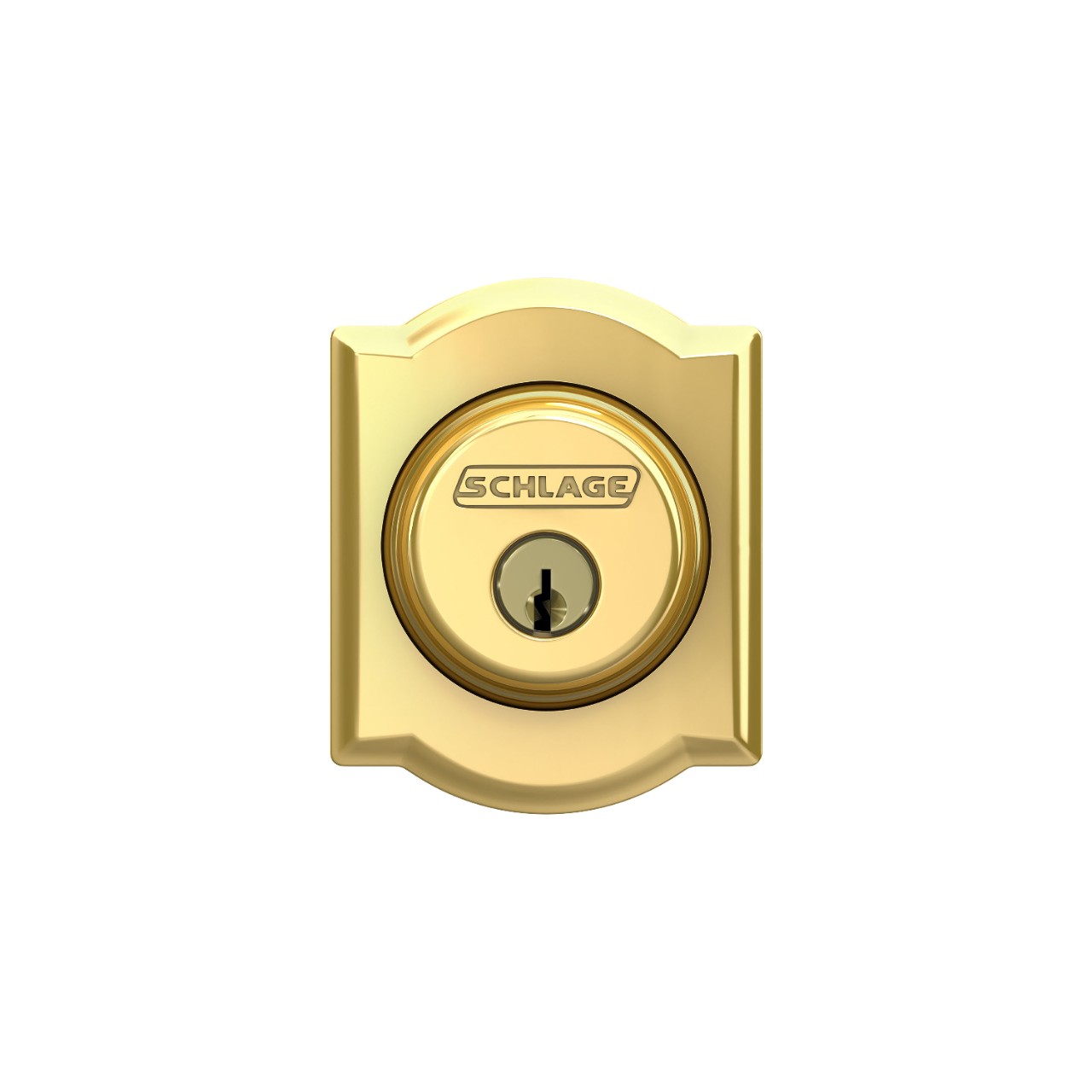 Single Cylinder Deadbolt with Camelot Trim