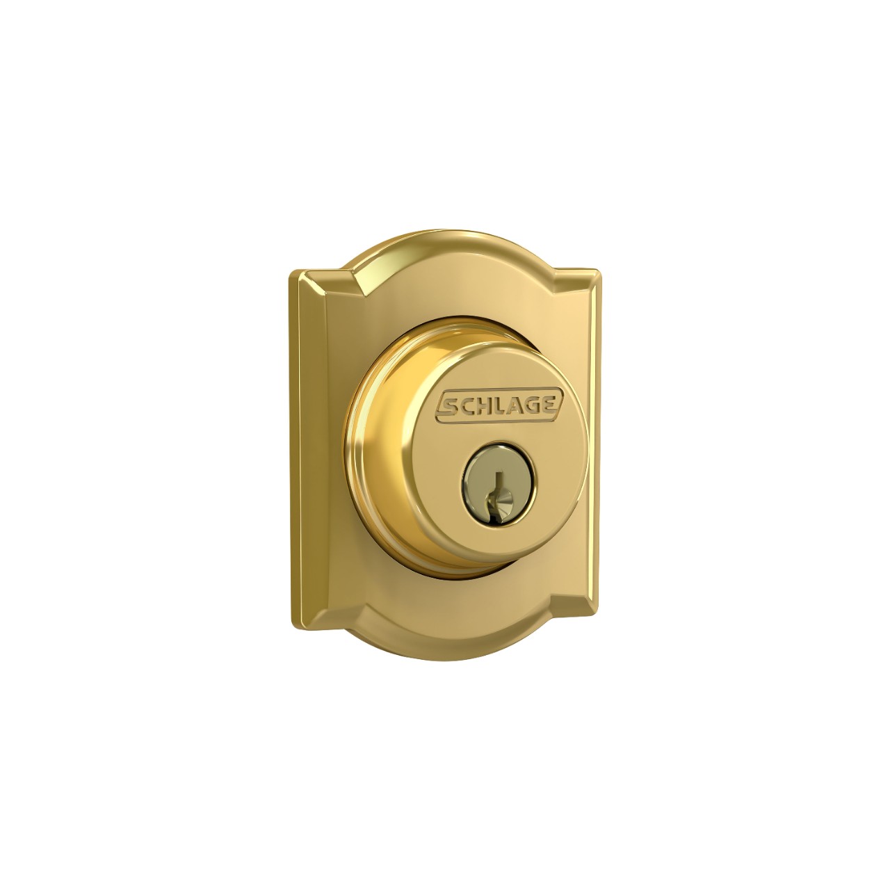 Image for Single Cylinder Deadbolt with Camelot Trim