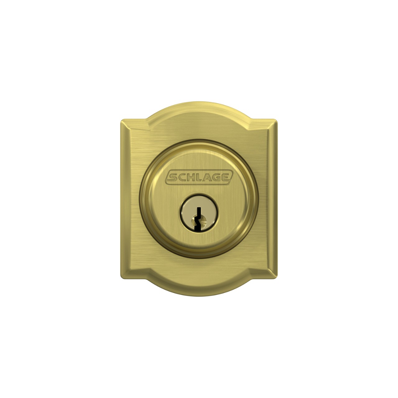 Single Cylinder Deadbolt with Camelot Trim