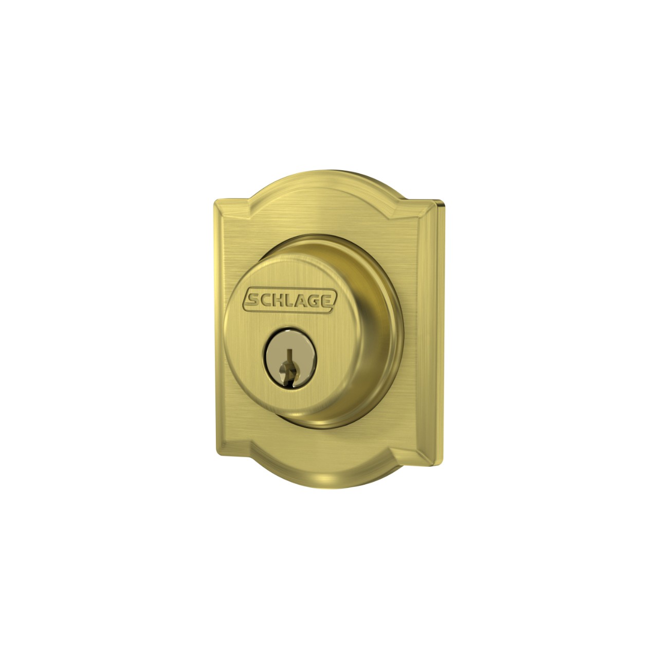 Single Cylinder Deadbolt with Camelot Trim