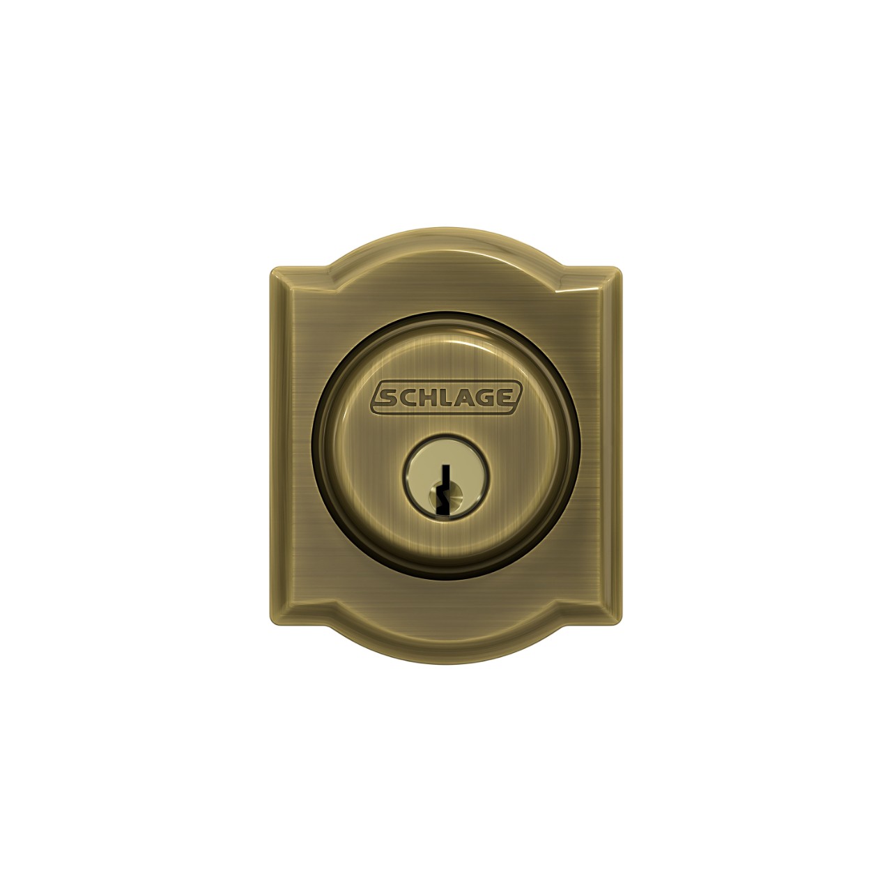 Single Cylinder Deadbolt with Camelot Trim