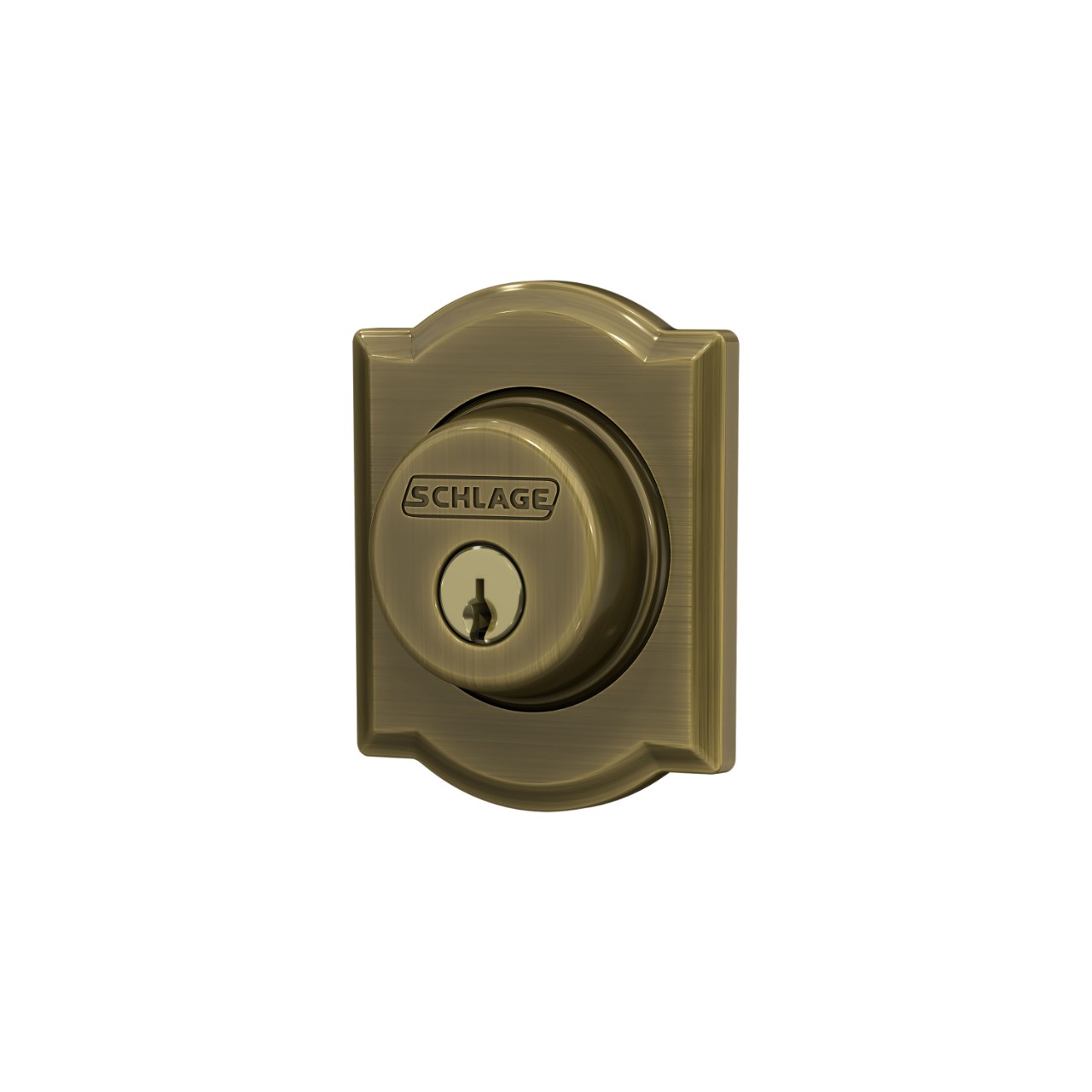 Single Cylinder Deadbolt with Camelot Trim