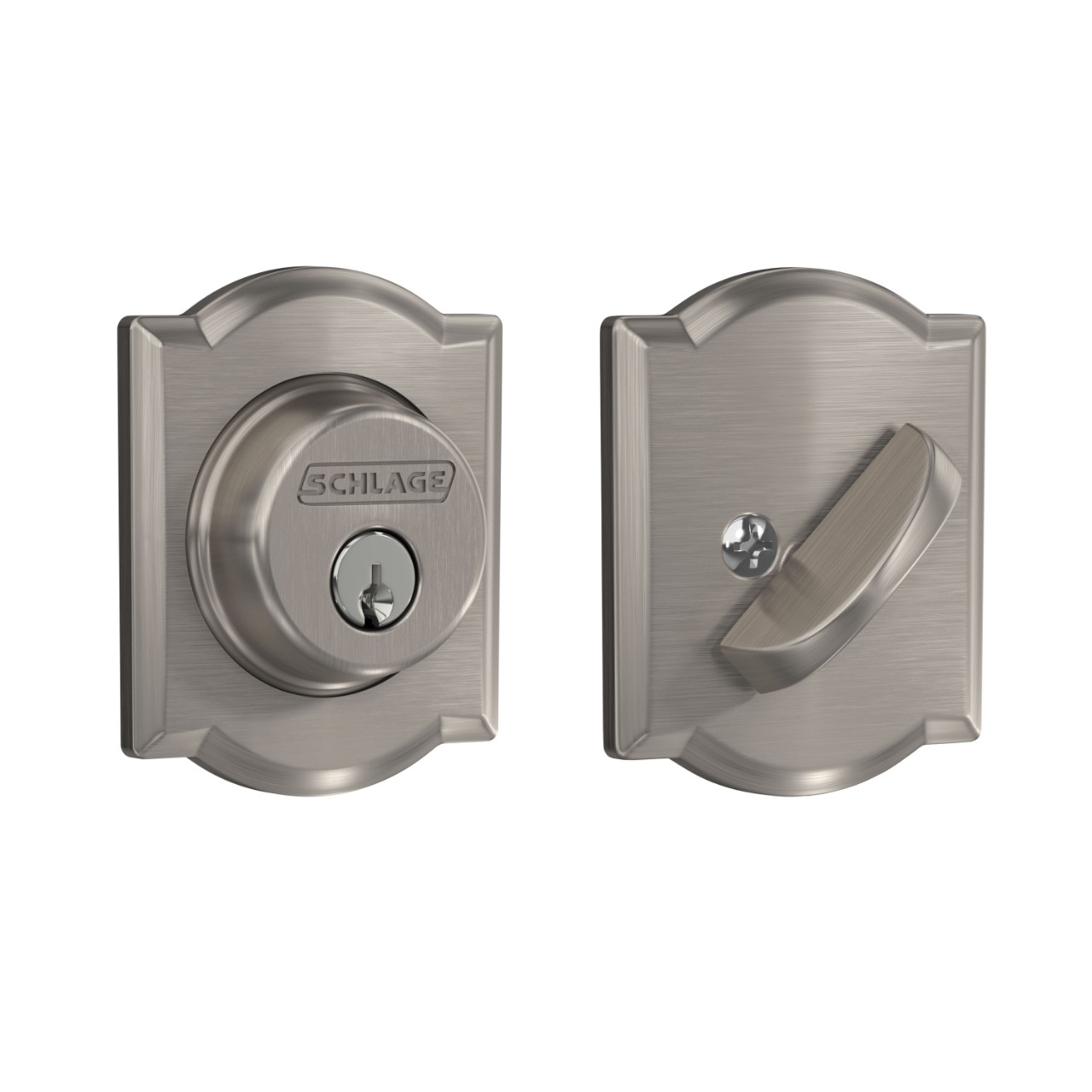 Single Cylinder Deadbolt with Camelot Trim